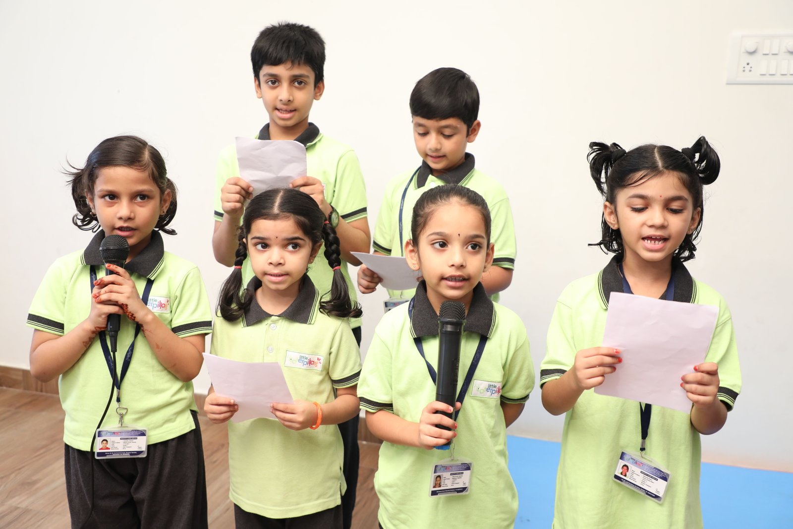 Children enjoying music activities at Little Caterpillars Activity Center